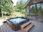 Large Hot Tub Located Outside The Great Room